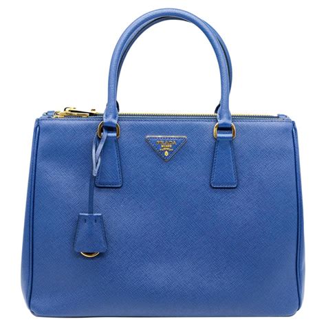 prada galleria medium bluette|Bluette Medium Prada Galleria Saffiano leather bag .